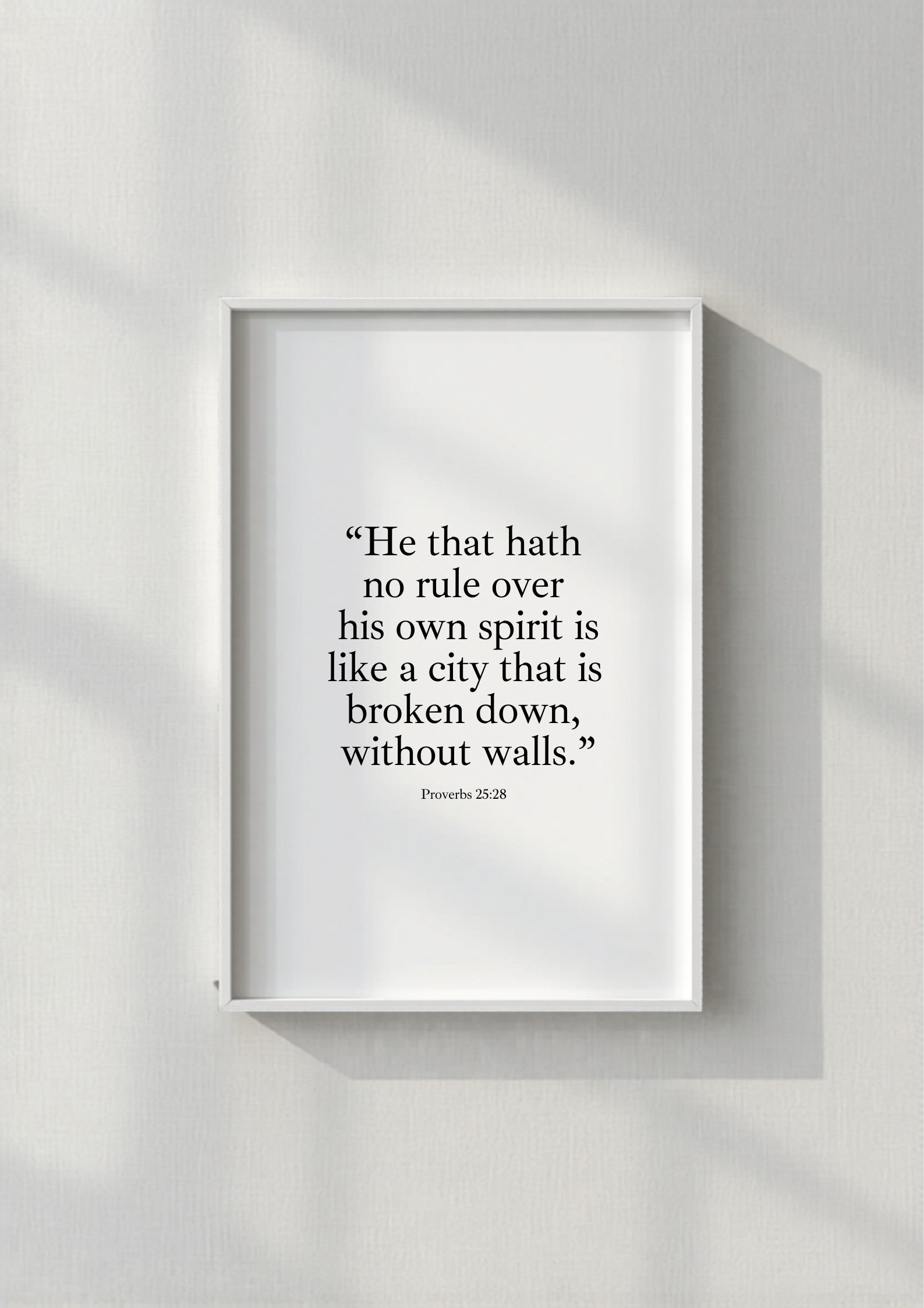 Proverbs 25:28 – White frame mockup 4