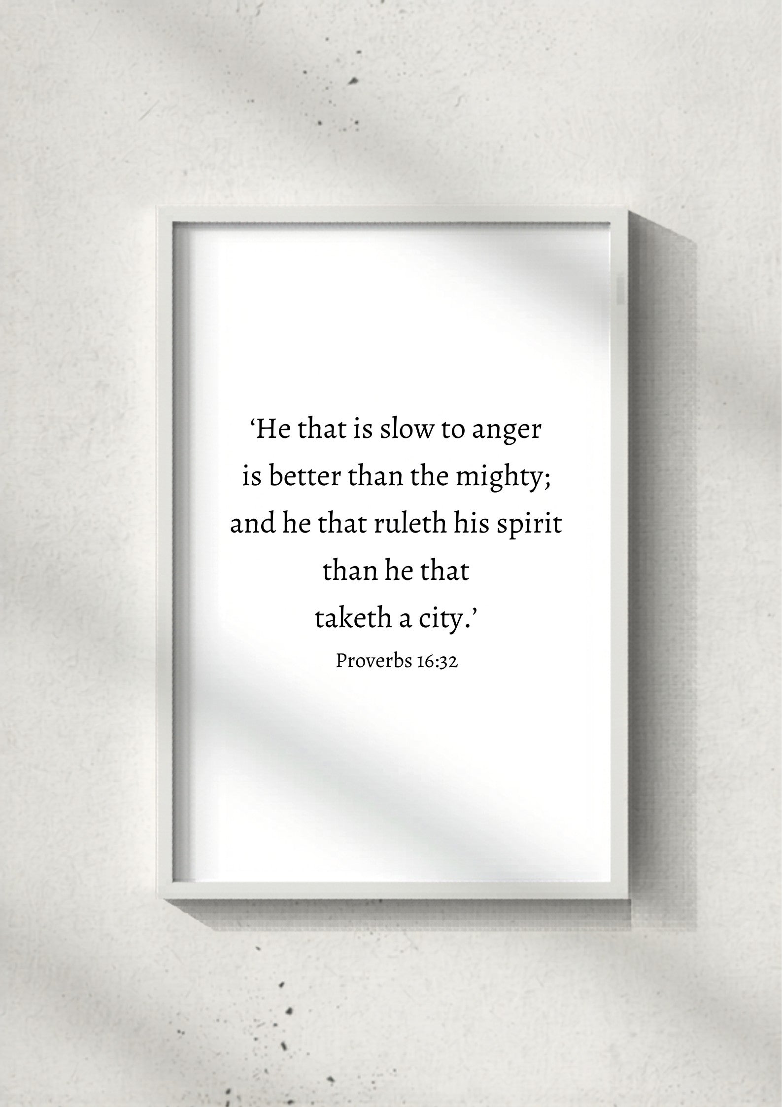 Proverbs 16:32 – White frame mockup 3