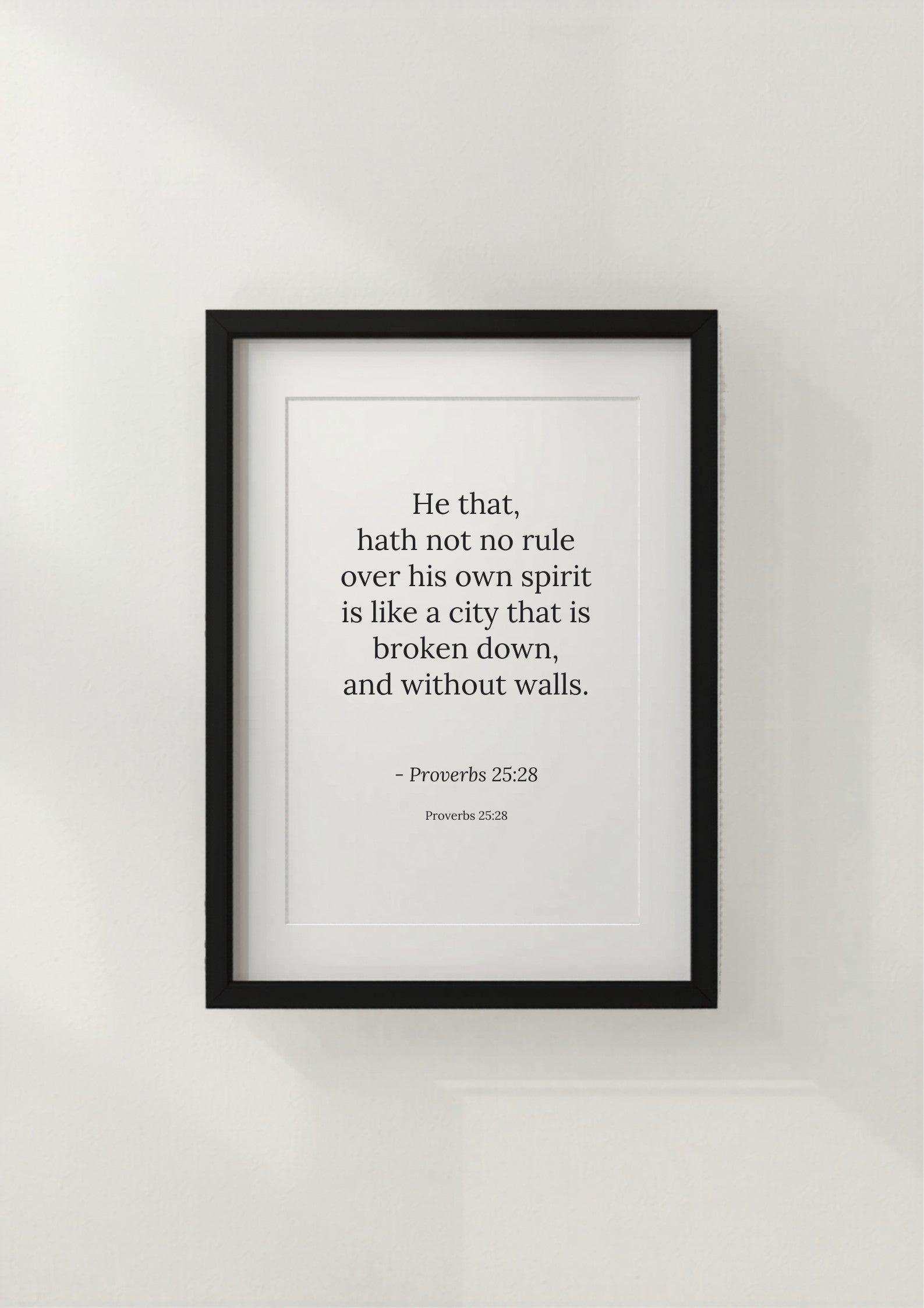 Proverbs 25:28 – Black frame mockup 4
