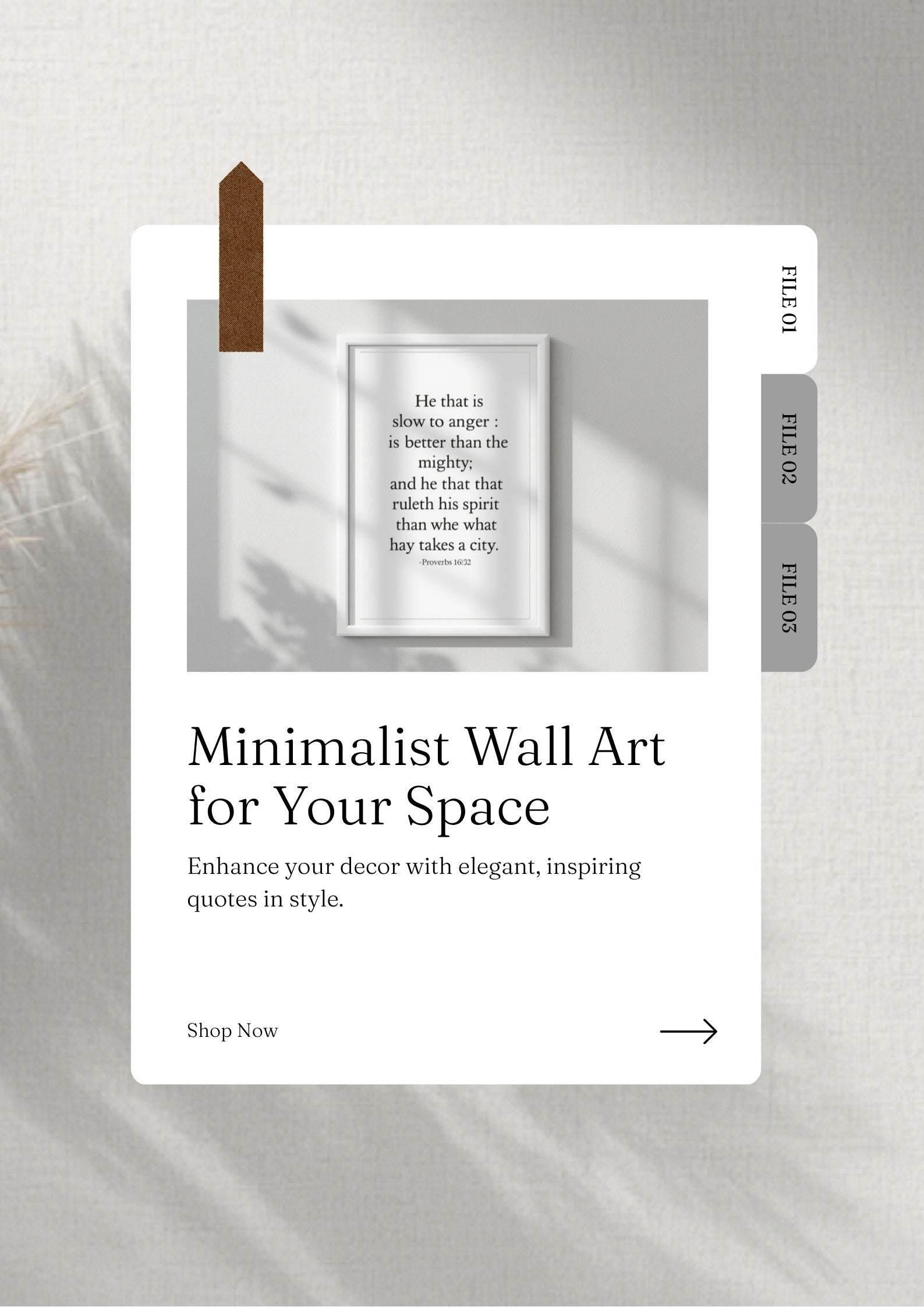 Proverbs 16:32 – White frame mockup 2