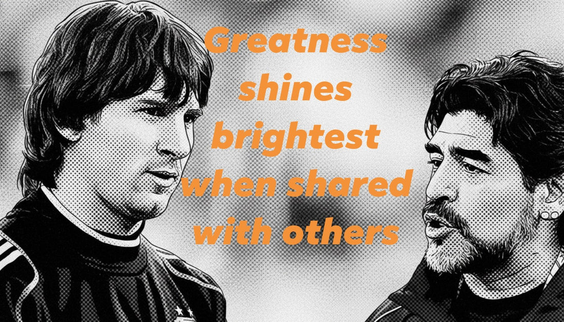 Messi & Maradona Tribute Poster 